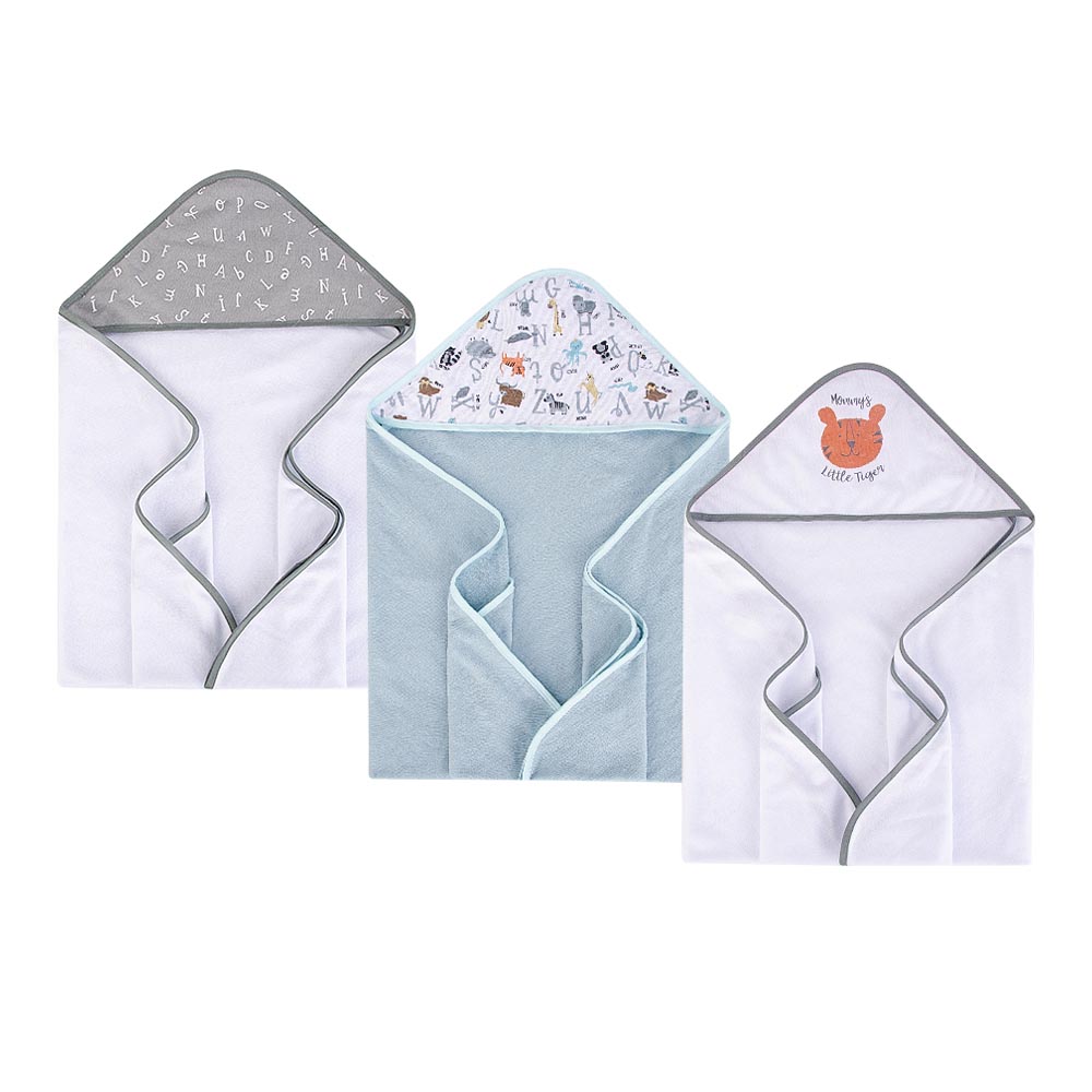 Hudson Childrenswear 3pcSet Hooded Towel Jungle Jam