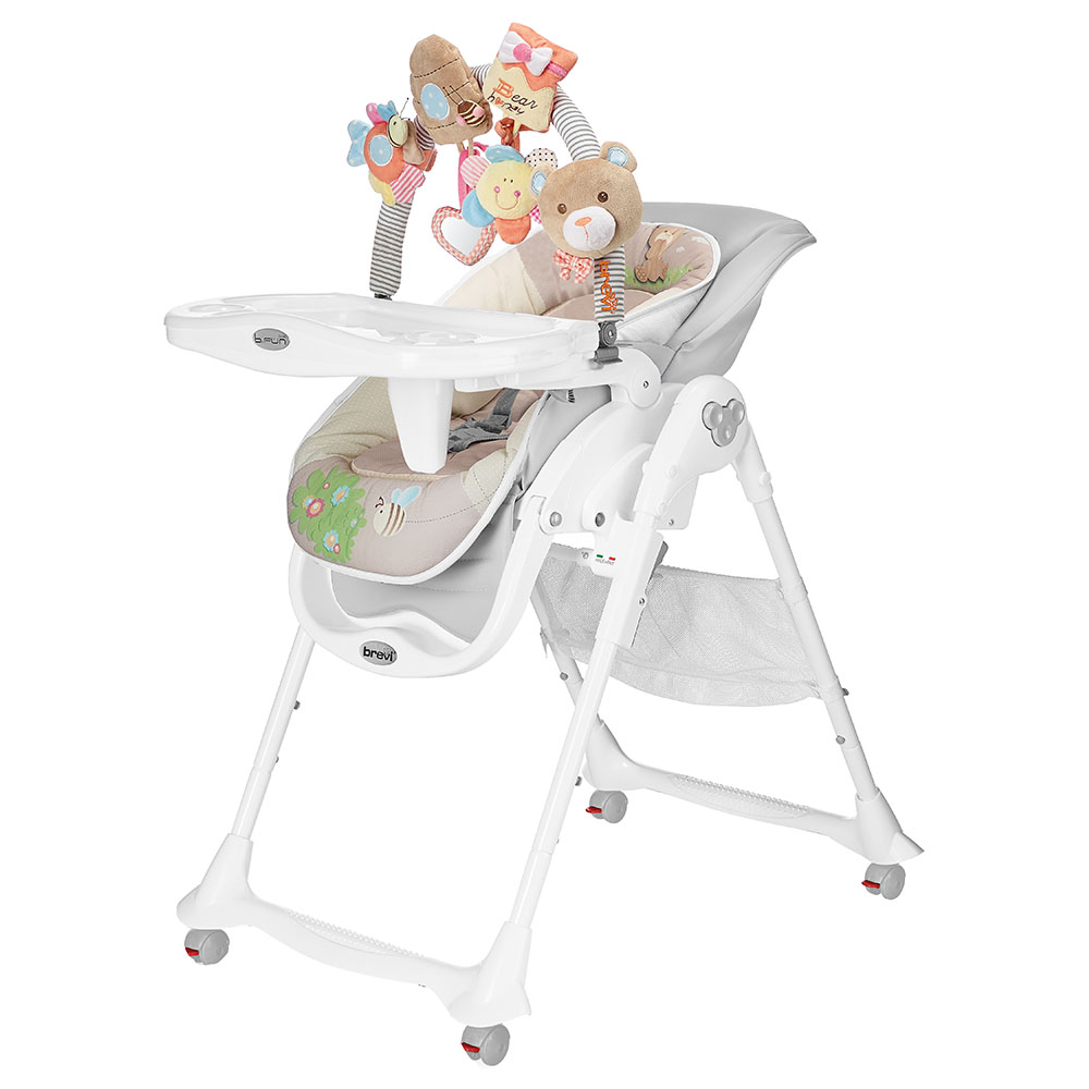 Buy Brevi Premium 2-in-1 High Chair Pearl Grey in KSA