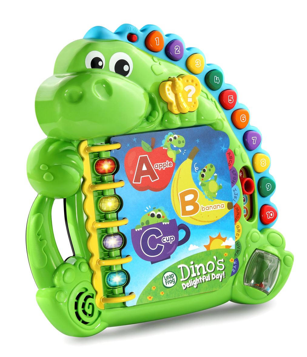 Playbook DINO Rexi – Libro Gioco Morbido Per Passeggino Con Dinosauro, Specchio E Cigolii – Stimolo Sensoriale Neonati