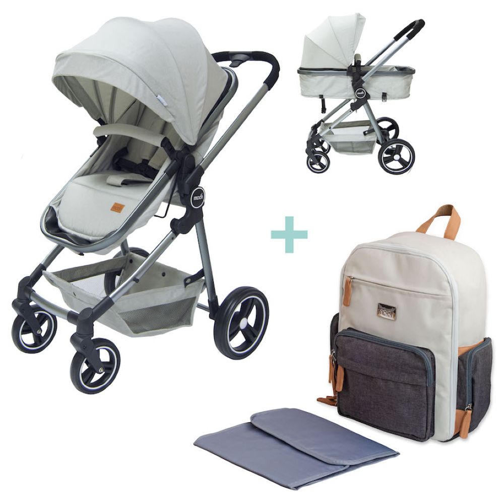 Buy Moon - Pro 2-in-1 Stroller & Rocco Diaper Backpack in UAE | Mumzworld