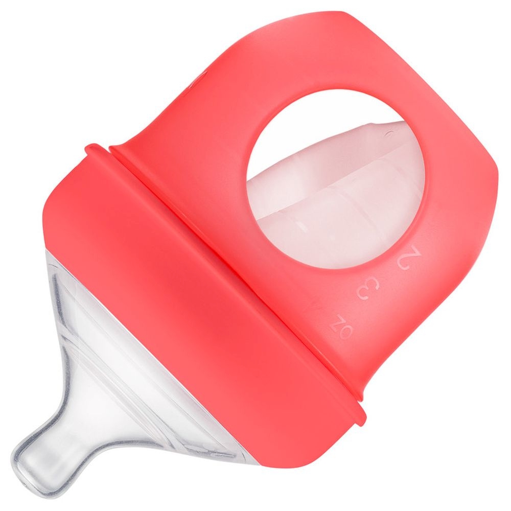 Boon Nursh Silicone Bottle 4oz Coral Buy at Best Price from