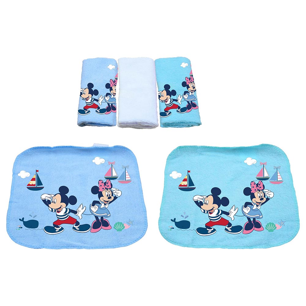 Disney Baby Towel Pack of 3 Blue Buy at Best Price from Mumzworld
