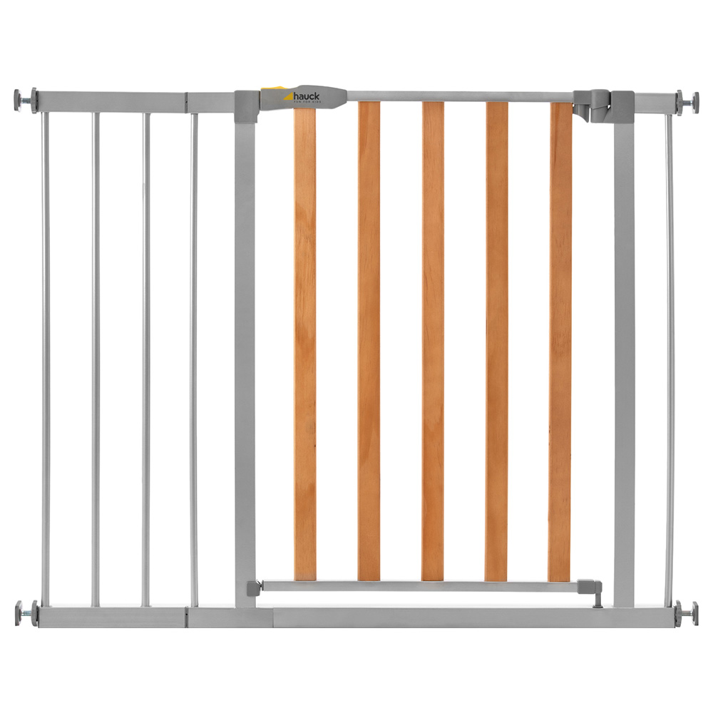 Hauck Woodlock 2 Safety Gates W/ Extension 21cm Silver