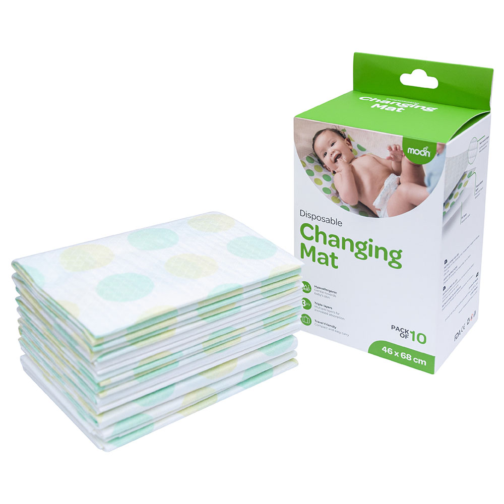 Moon Disposable Change Mat 46x68cm 10pcs