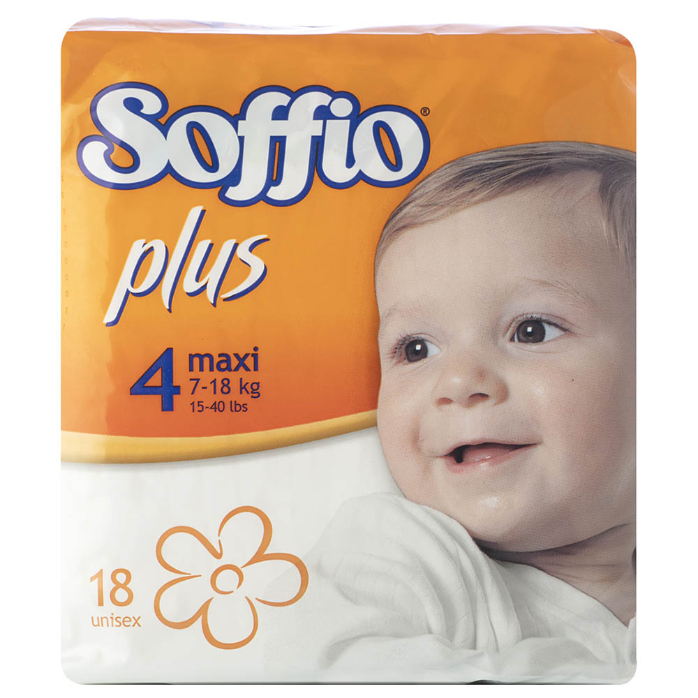 Soffio - Plus Soft Hug Parmon From 7-18kg, 18pc