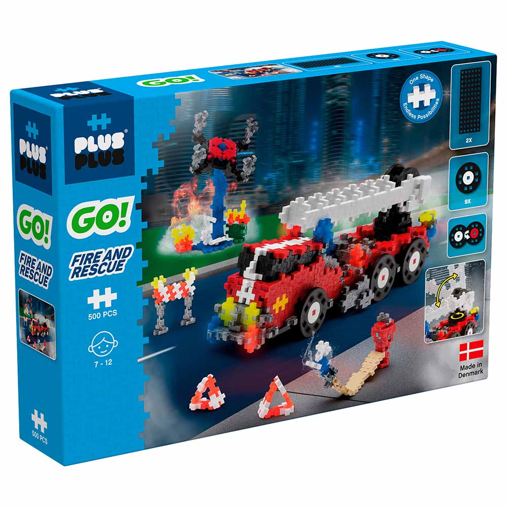 Buy Plus Plus - Go Fire And Rescue Set in UAE | Mumzworld