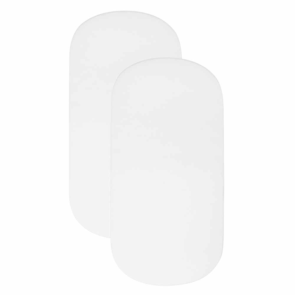 Shnuggle Cotton Cot Fitted Sheets 120x60cm Pack of 2 White