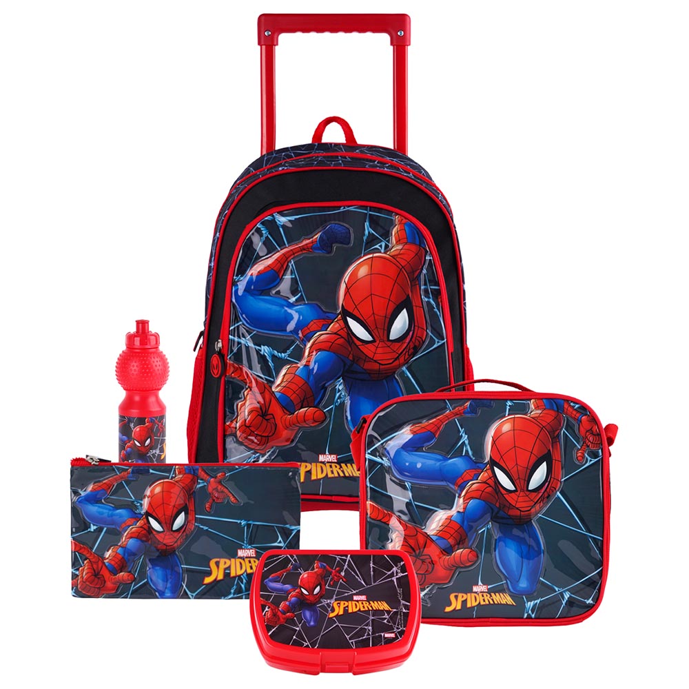 Marvel 5In1 Spiderman  Sling Time V2 Trolley Box Set 18Inch