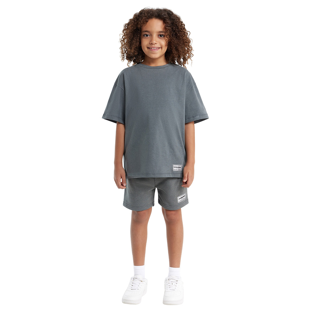 The Giving Movement - Kids Oversized Fit T-Shirt - Anthrocete Grey