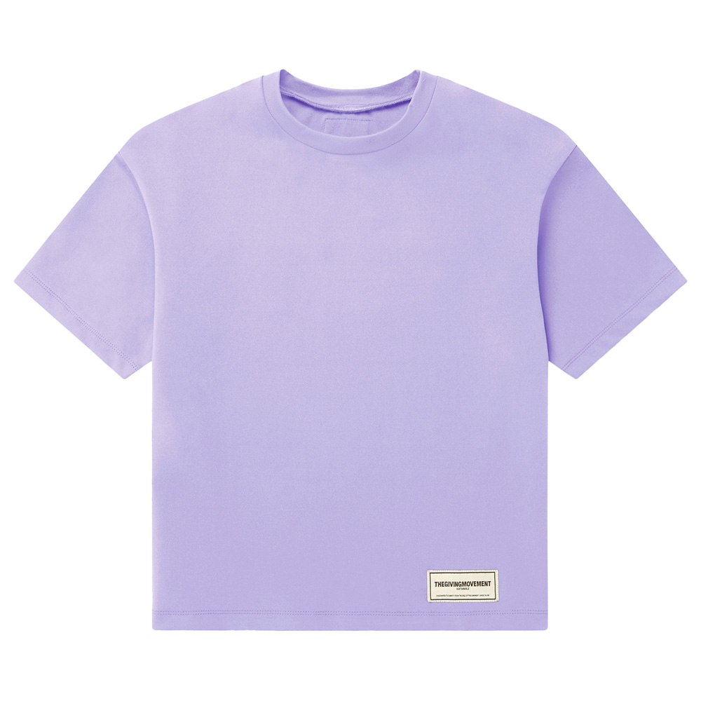 The Giving Movement - Kids Oversized T-Shirt - Digital Lavender