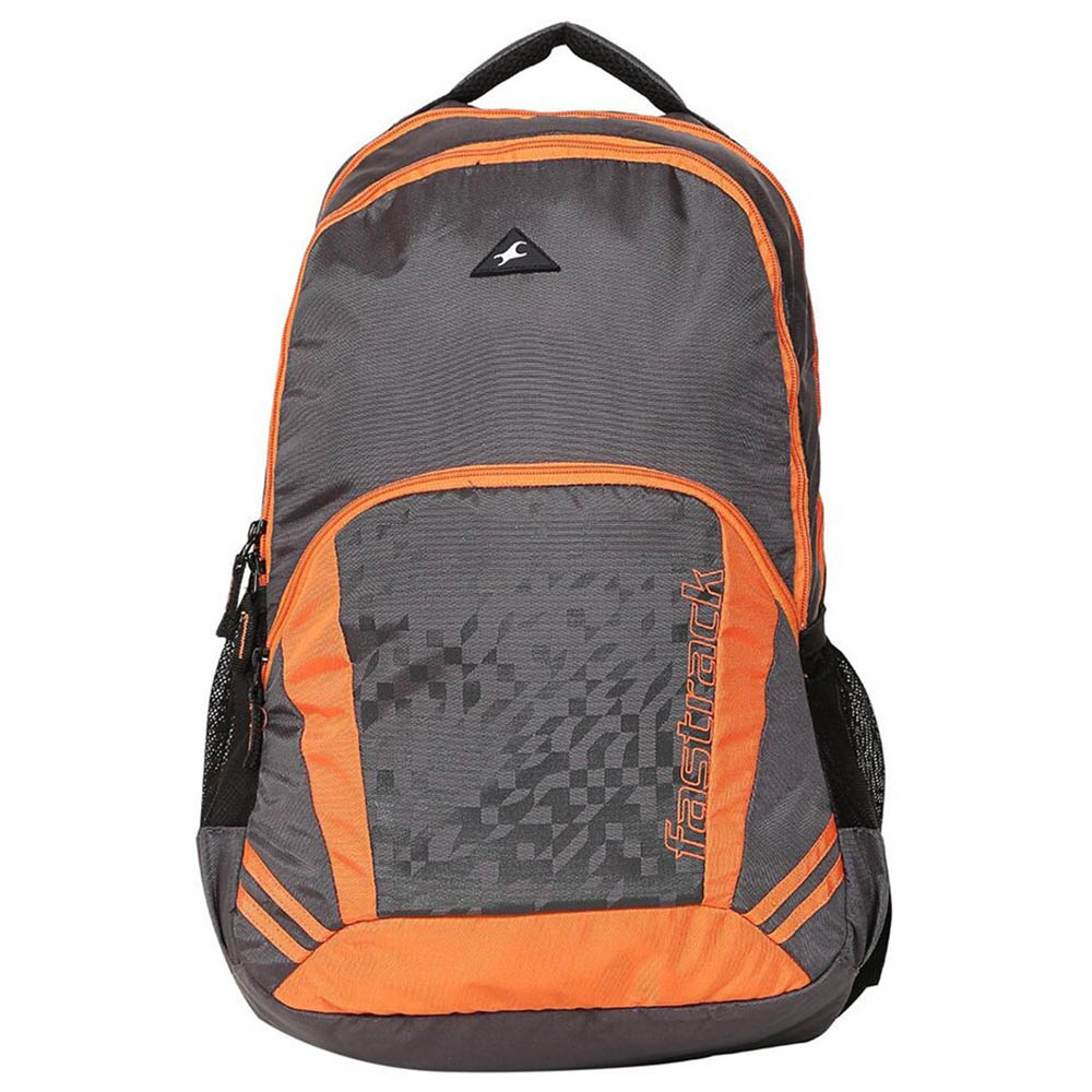 Fastrack Laptop Backpack 35L Grey/Orange Buy at Best Price from