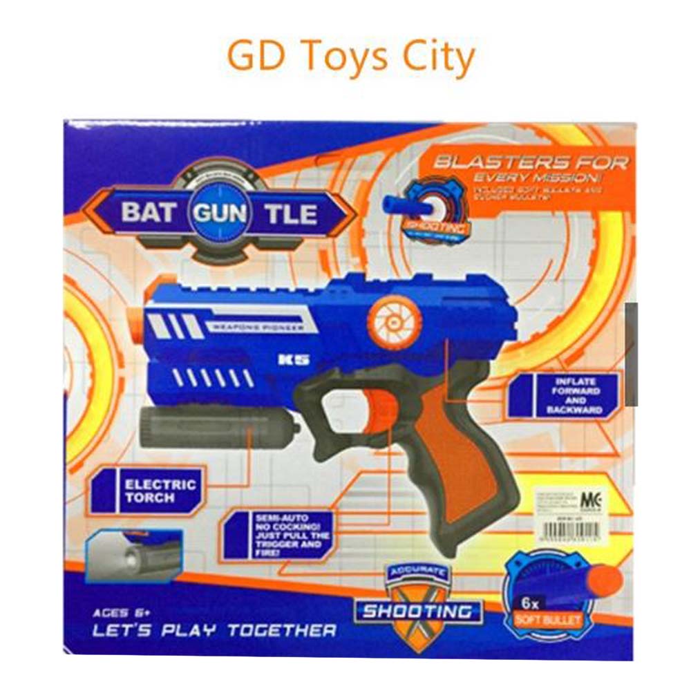 Air Blaster Launch Gun w/ Electric Torch Blue