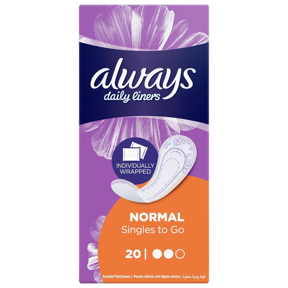 Always Daily Liners Comfort Protect Individually Wrapped Pantyliners