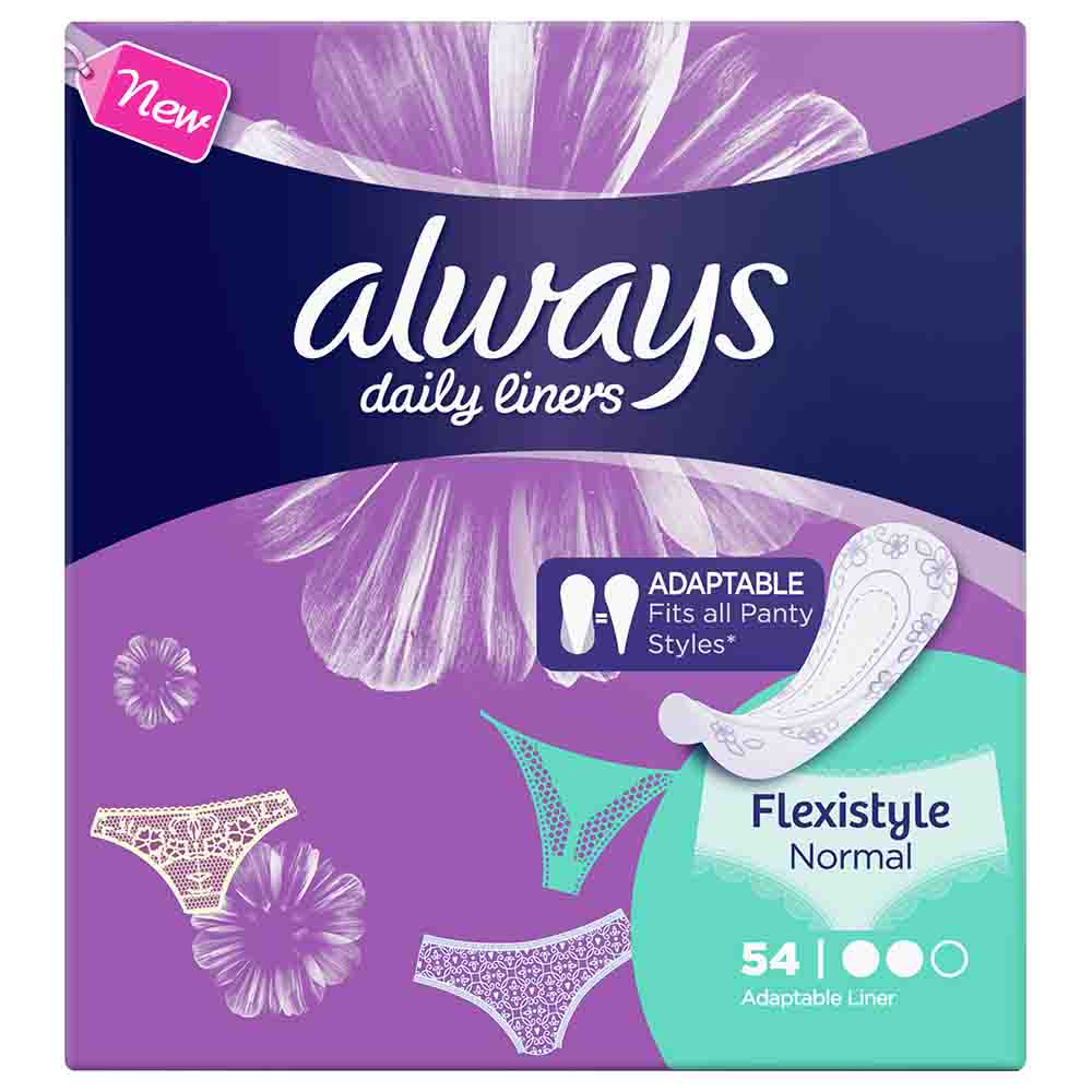 Always Daily Liners Comfort Protect Flexistyle Pantyliners Normal