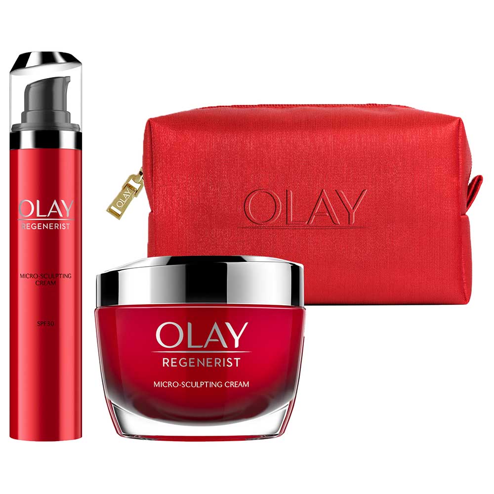 Olay Beauty Gift Pack Day & Night Moisturizer + Beauty Bag Buy at