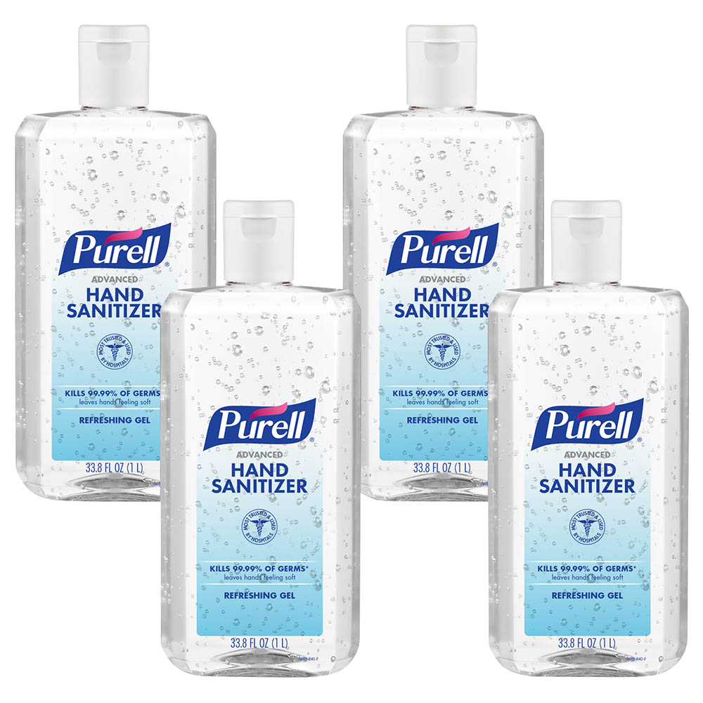 Purell Advanced Refreshing Gel Hand Sanitizer Pack Of 4
