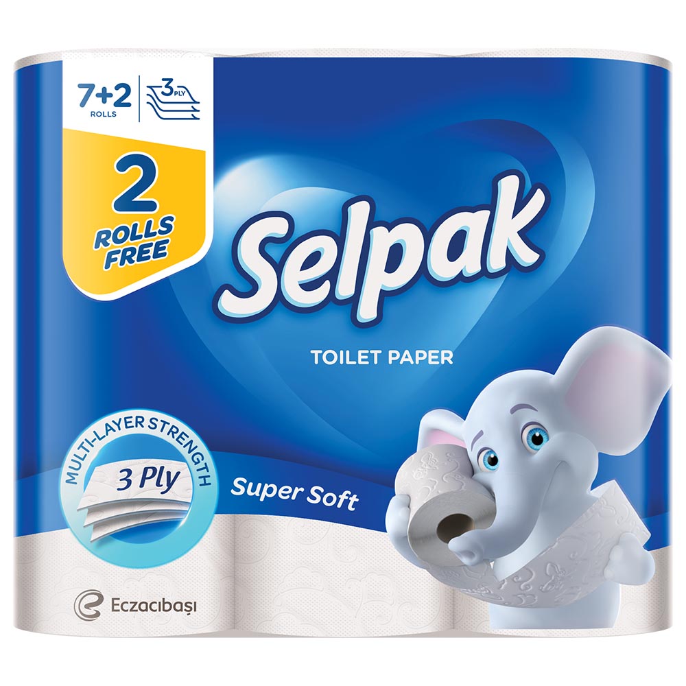 Selpak MultiLayer Strength Toilet Paper Pack Of 9
