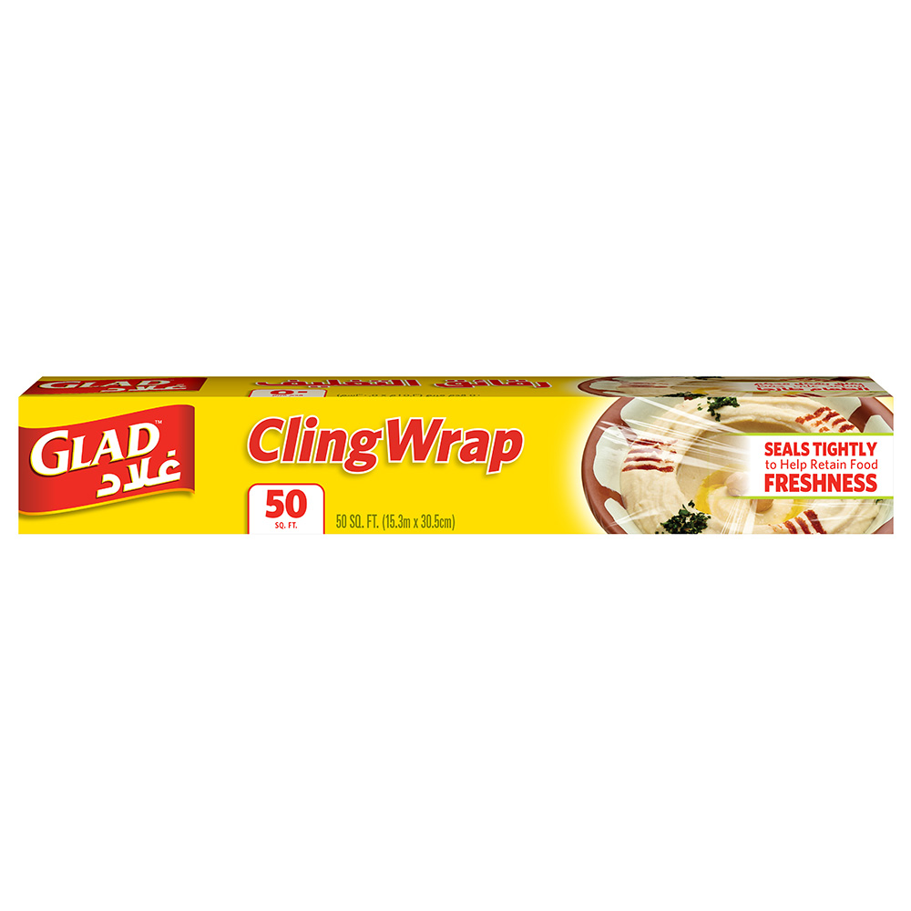 Glad - Cling Wrap Plastic Wrap 50 sq. ft.