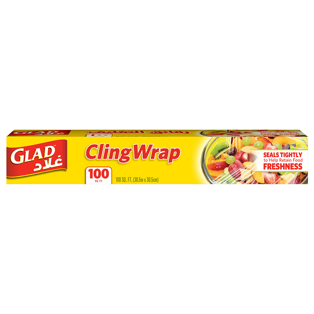 Glad® ClingWrap Plastic Food Wrap - 300 Square Foot Roll - 4 Pack (Package  May Vary) 