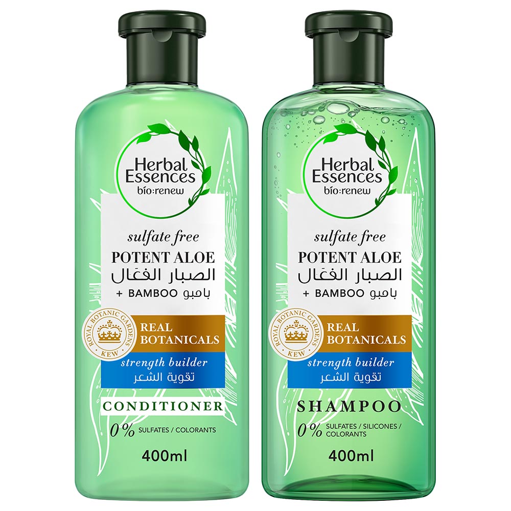 Buy Herbal Essences - Potent Aloe + Bamboo Shampoo & Conditioner Online |  Mumzworld
