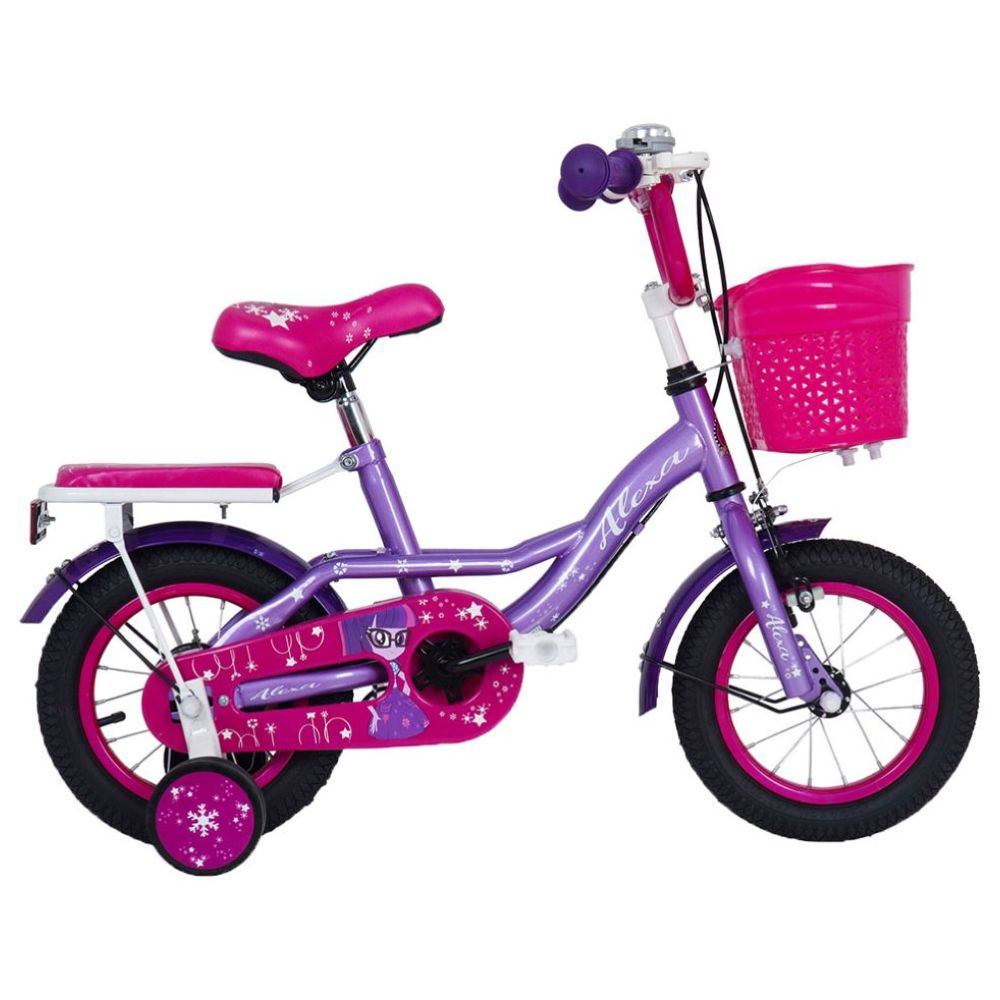 Vego 12 inch Alexa Bicycle W Training Wheels Purple