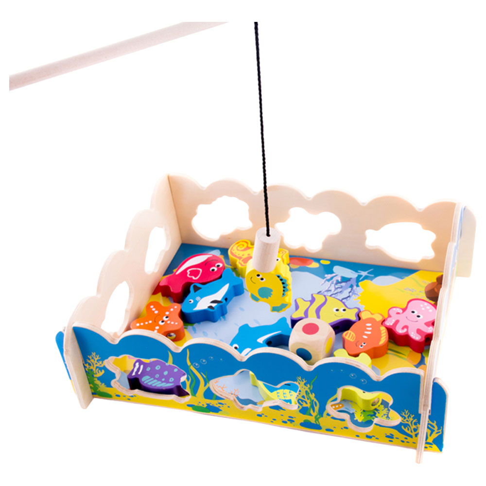 A Cool Toy - Wooden Magnetic Fishing Game