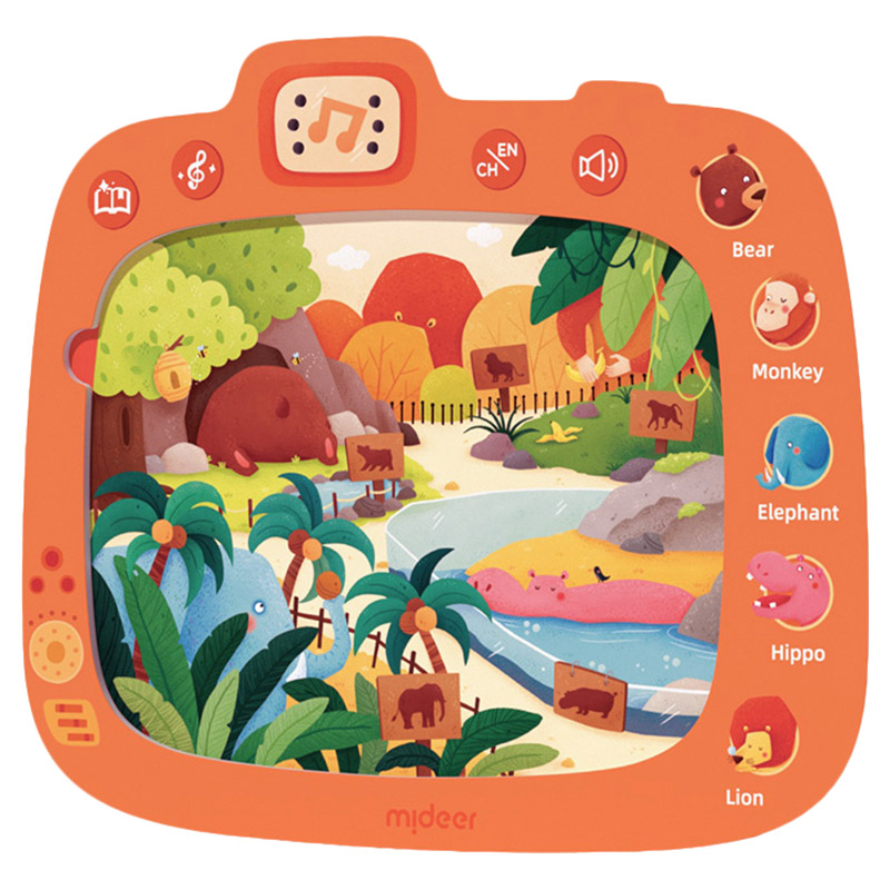 Mideer 5In1 Interactive Sound Puzzle Visit To The Zoo