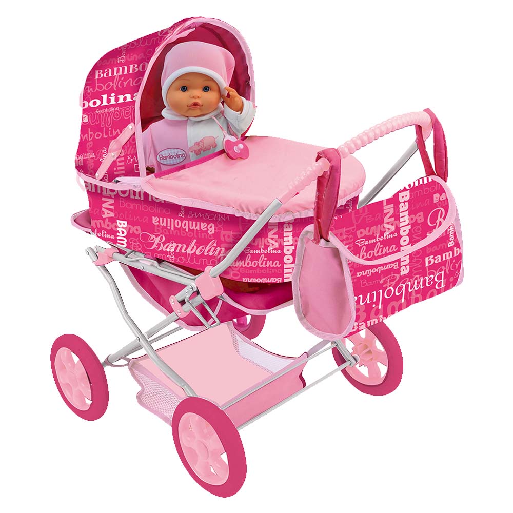 Pink pram outlet set