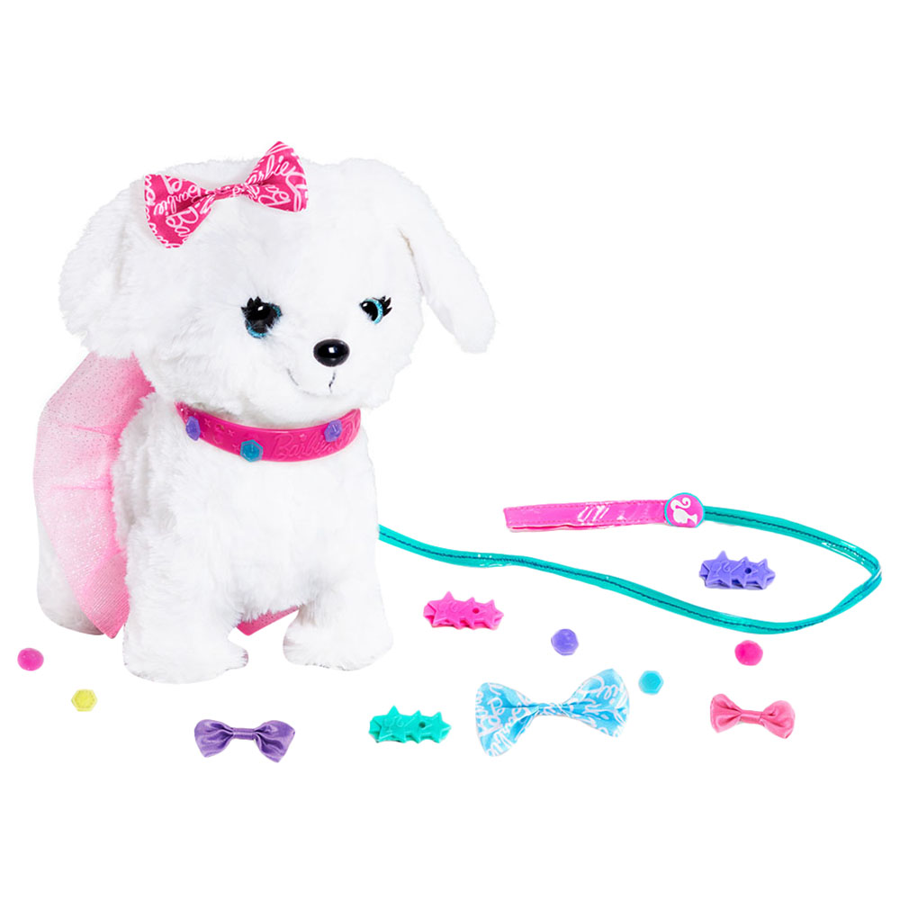 Barbie walking dog 2025 toy