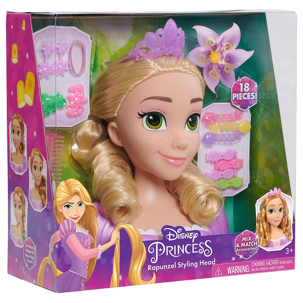 Disney Princess - Rapunzel Styling Head 7.78 Inch Playset