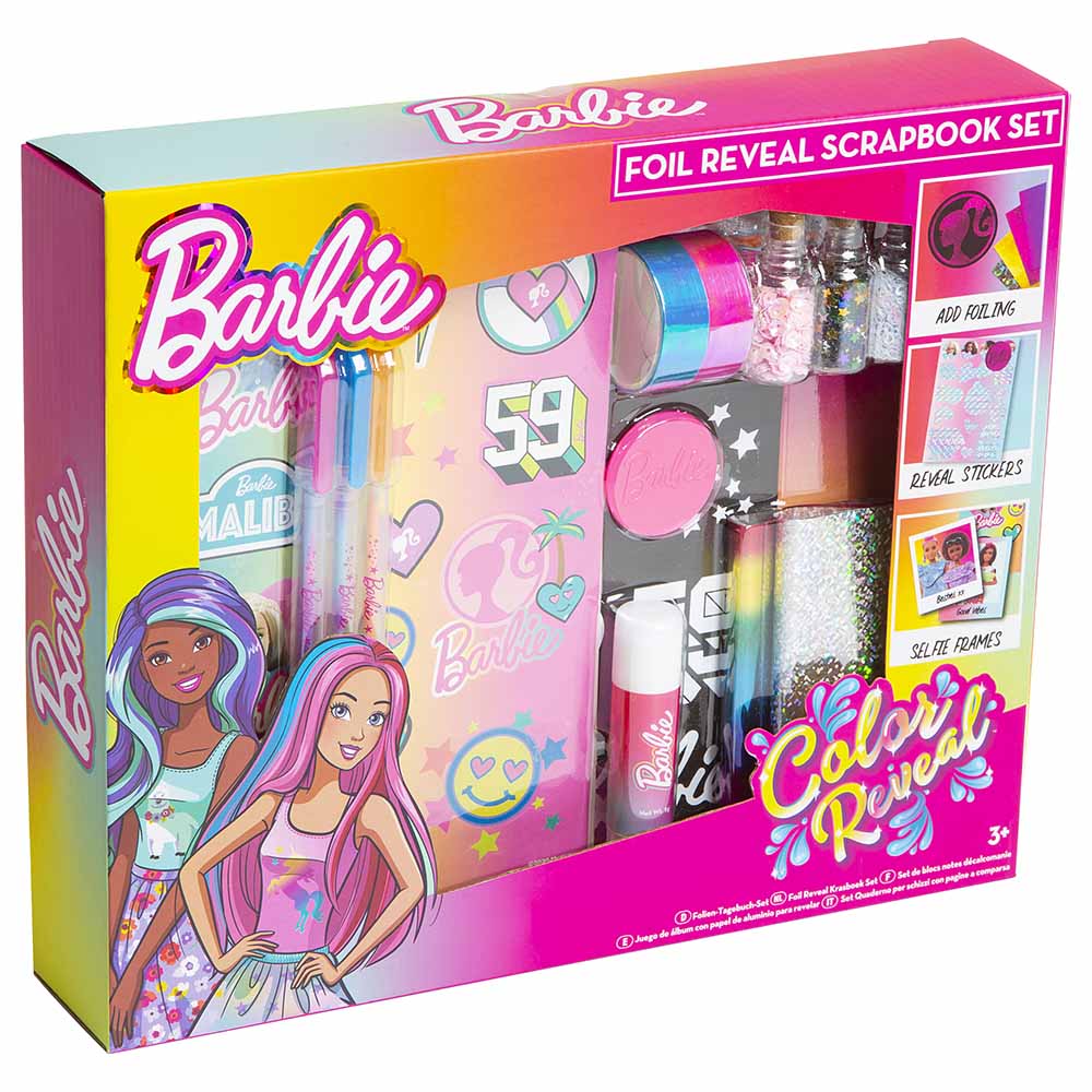 Barbie Colour Reveal Foil Reveal Scrapbook Set Buy at Best