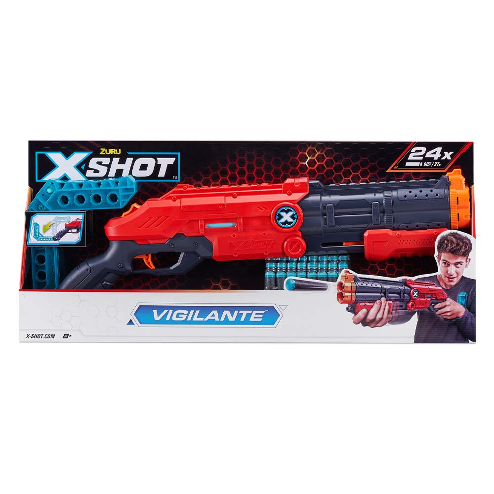 X Shot Excel Vigilante Blaster 24 Darts Buy at Best Price from Mumzworld