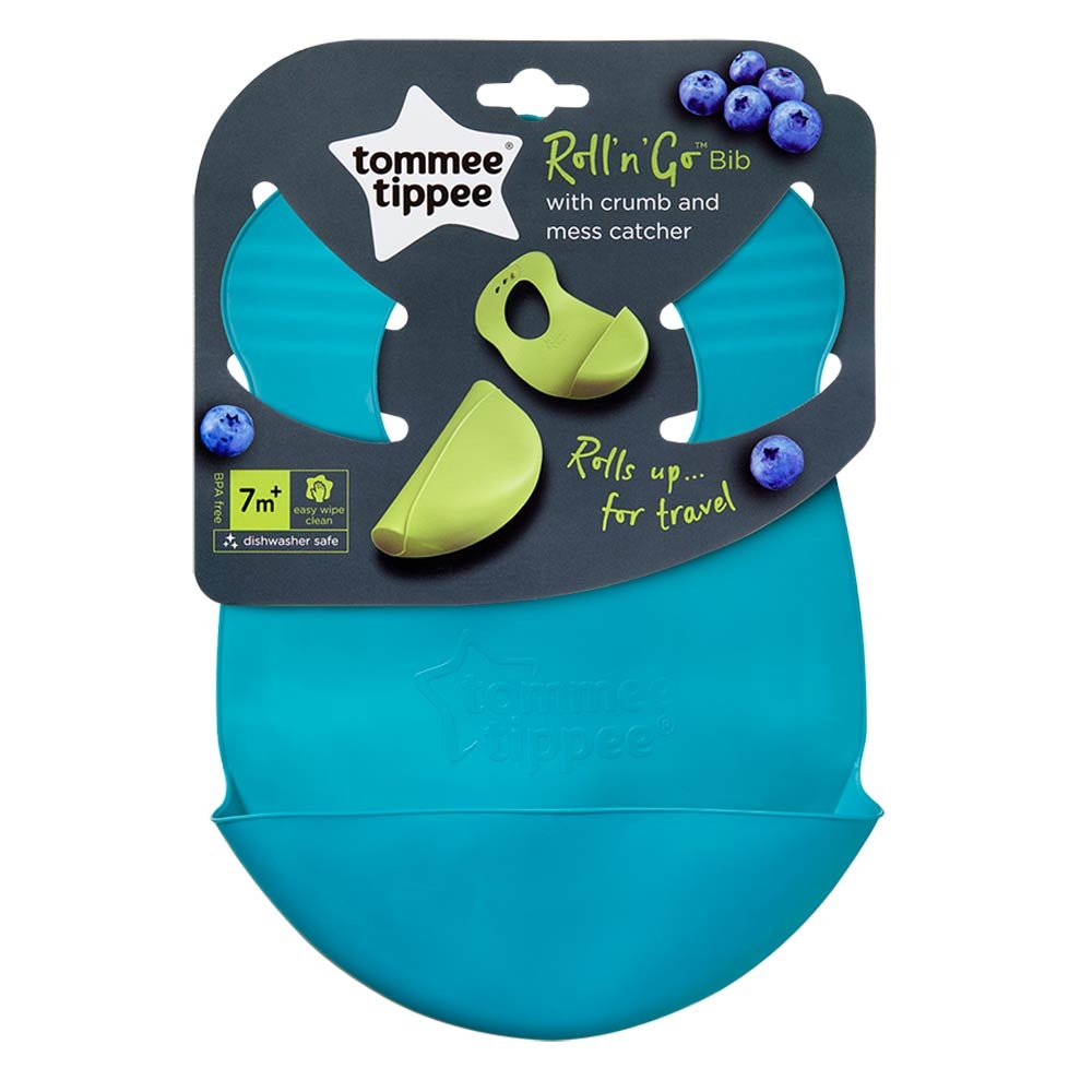 Tommee Tippee Explora Roll and Go Bib Teal Buy at Best Price
