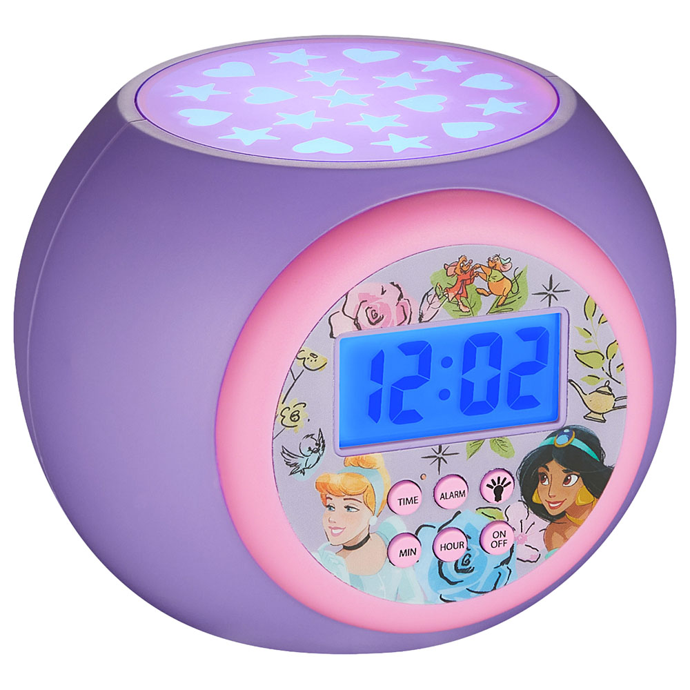 Volkano Disney Princess Round Shape Projection Alarm Clock