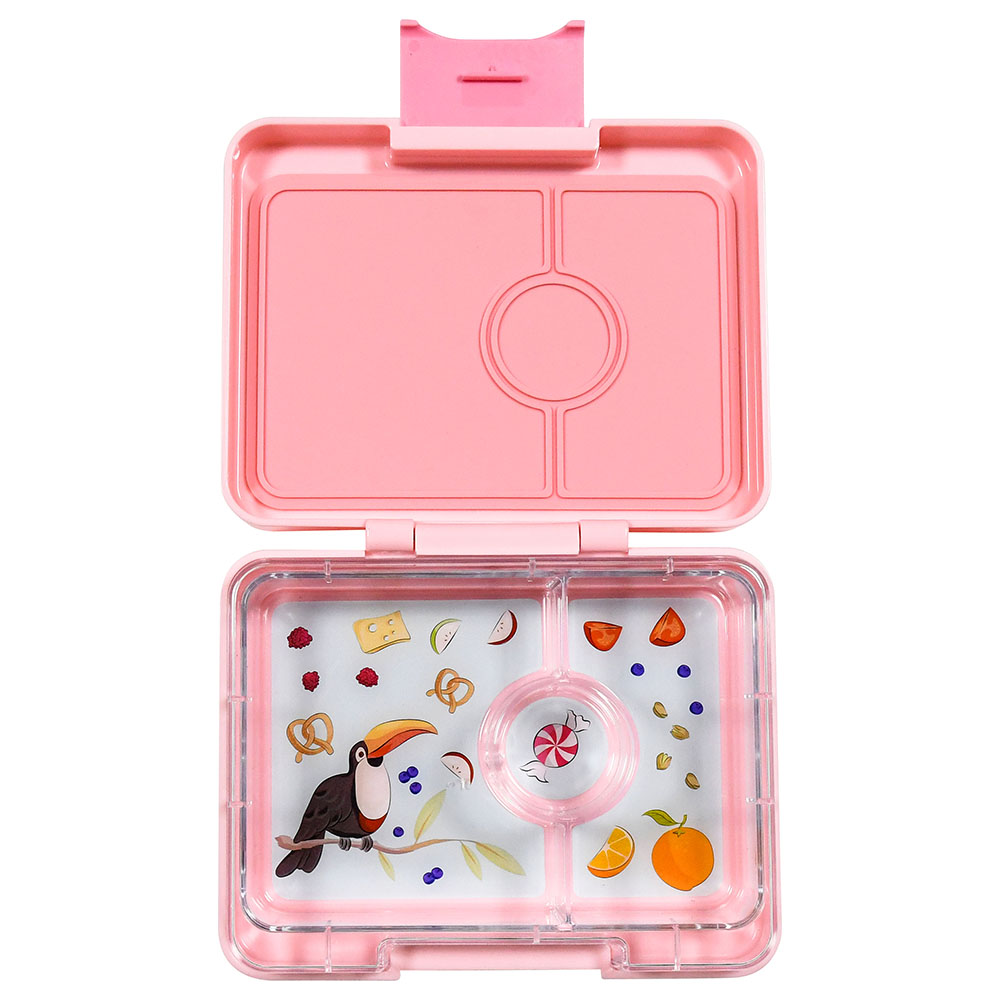 Snack Size Bento Lunch Box Coco Pink (Rainbow)