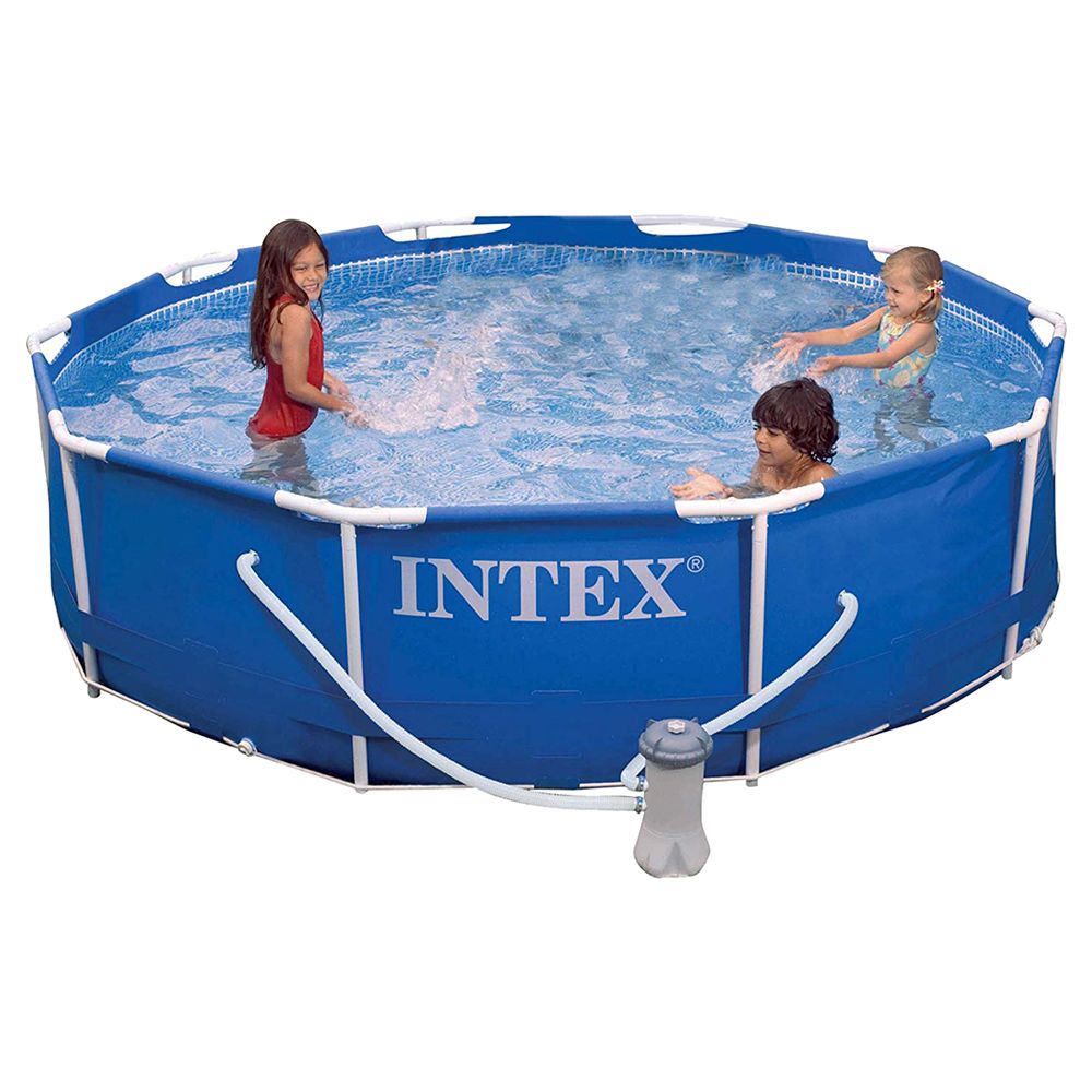 Buy Intex Metal Frame Only Pool Without Pump (10ft) Online | Mumzworld