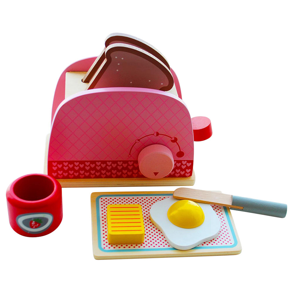 Ua Toaster Buy UKR - Toaster Wooden - Pink in UAE | Mumzworld