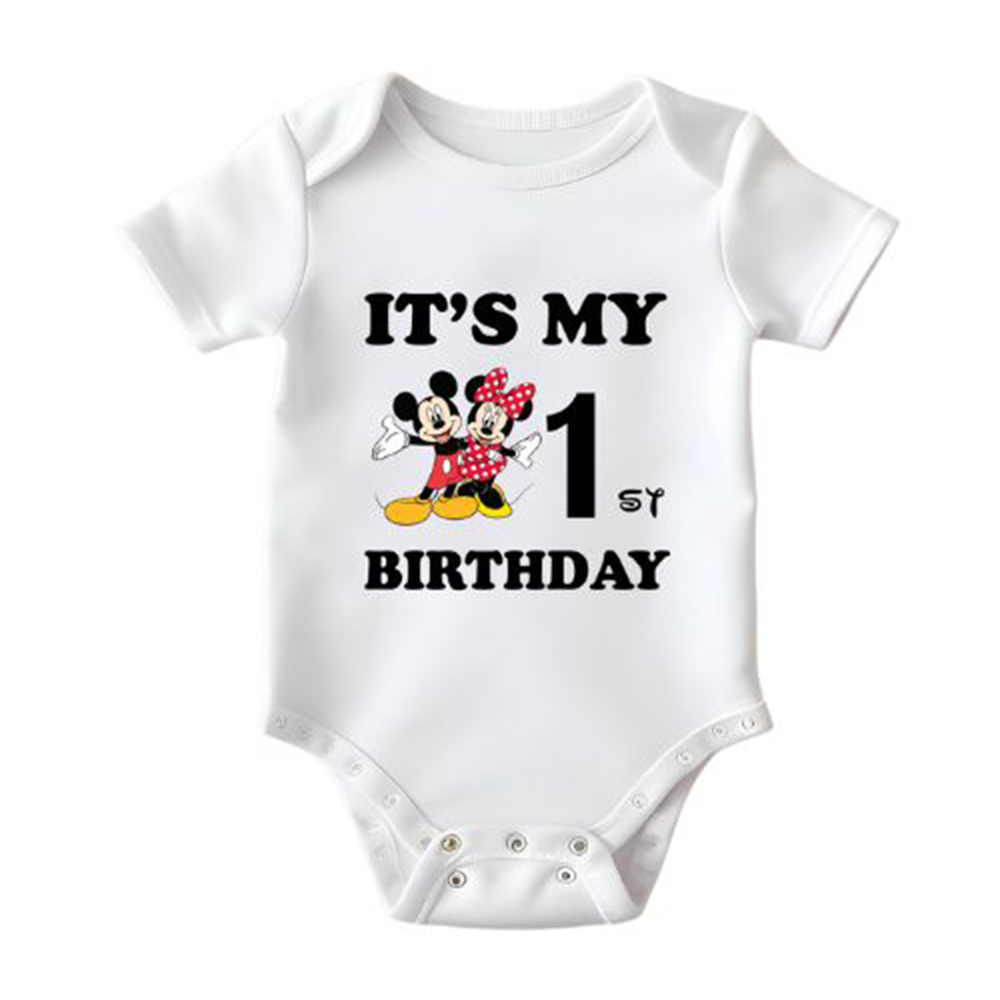 Matching Family Outfits - It's My 1st Birthday Printed Baby Romper - White