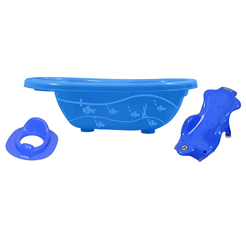 Buy SunBaby Splash Bath Tub, Bath Sling Potty Trainer Blue