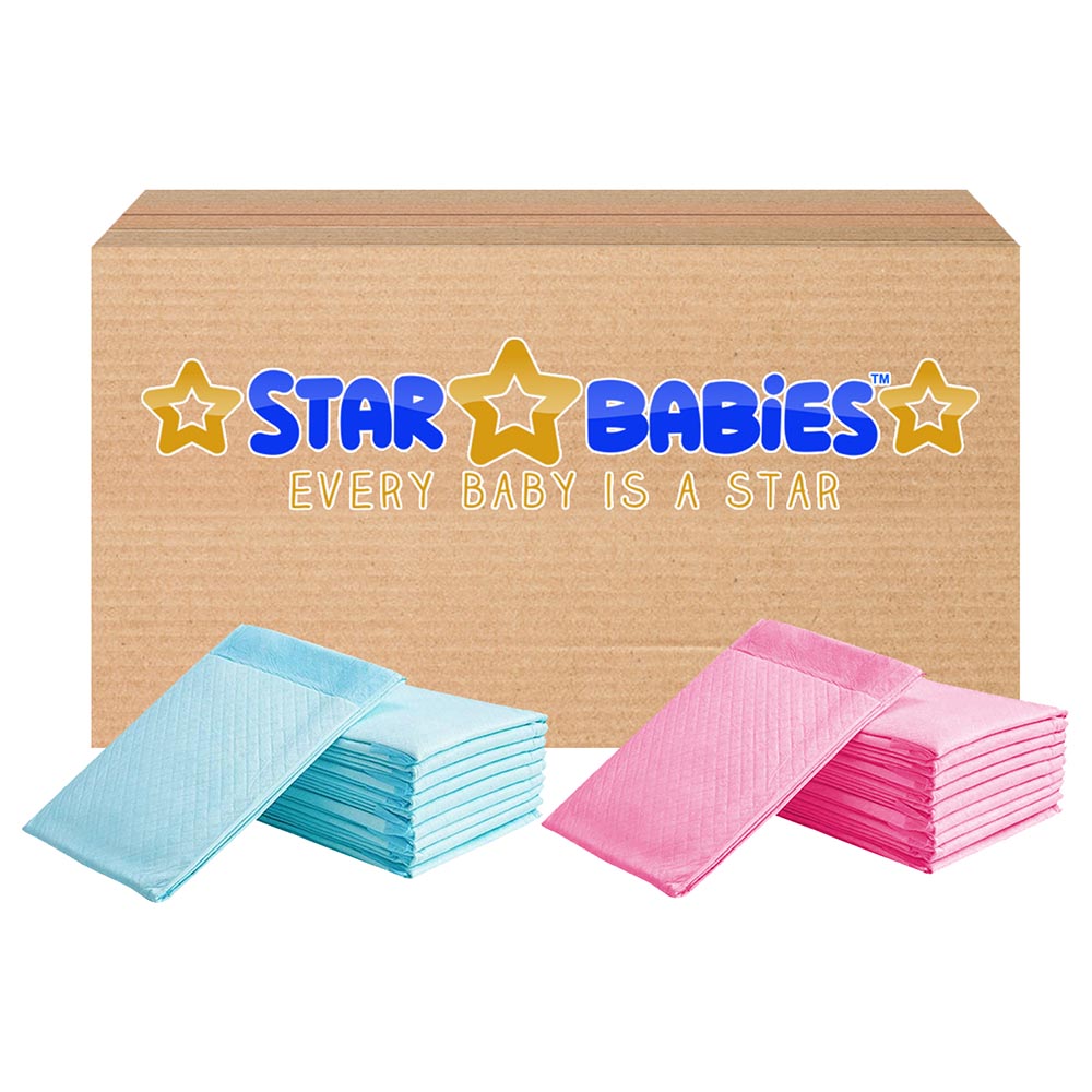 Star Babies Scented Disposable Changing Mats Pack of 300 Blue