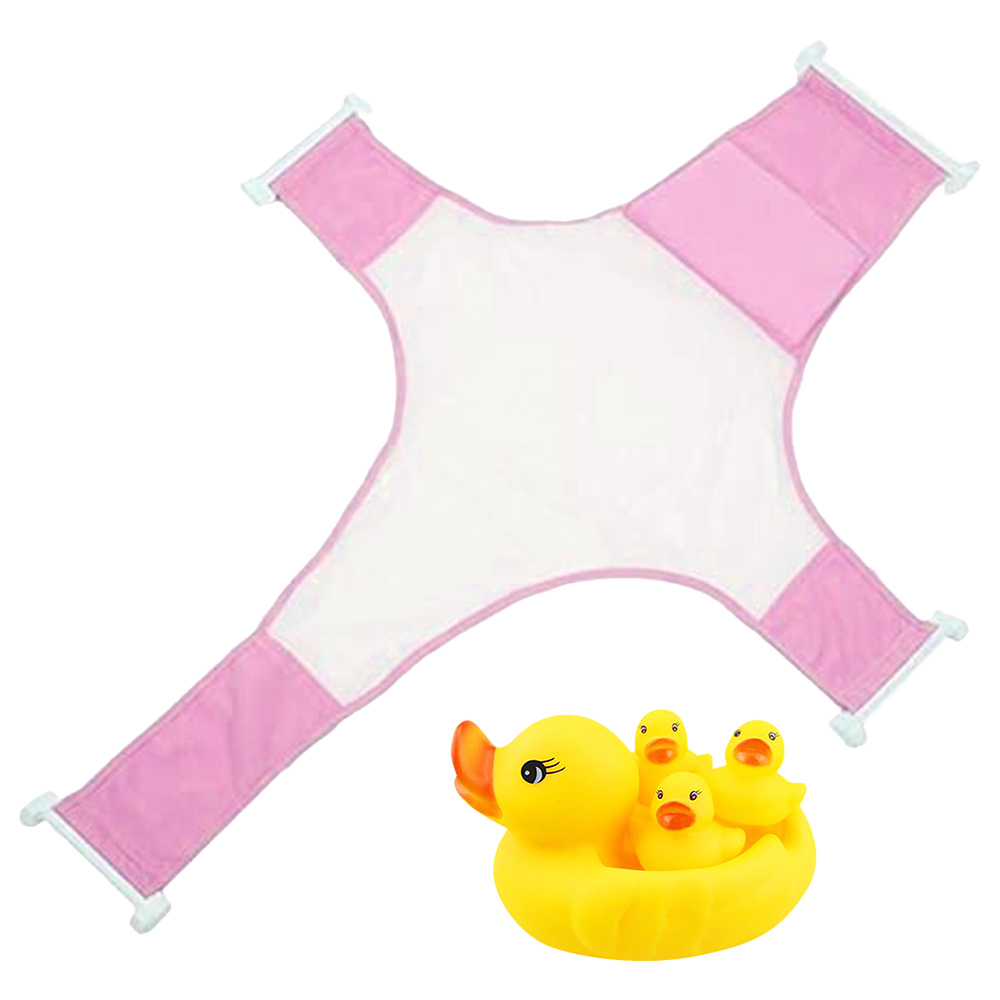 Star Babies Bath Support w/ Rubber Duck Pack Of 2 Pink/Yellow