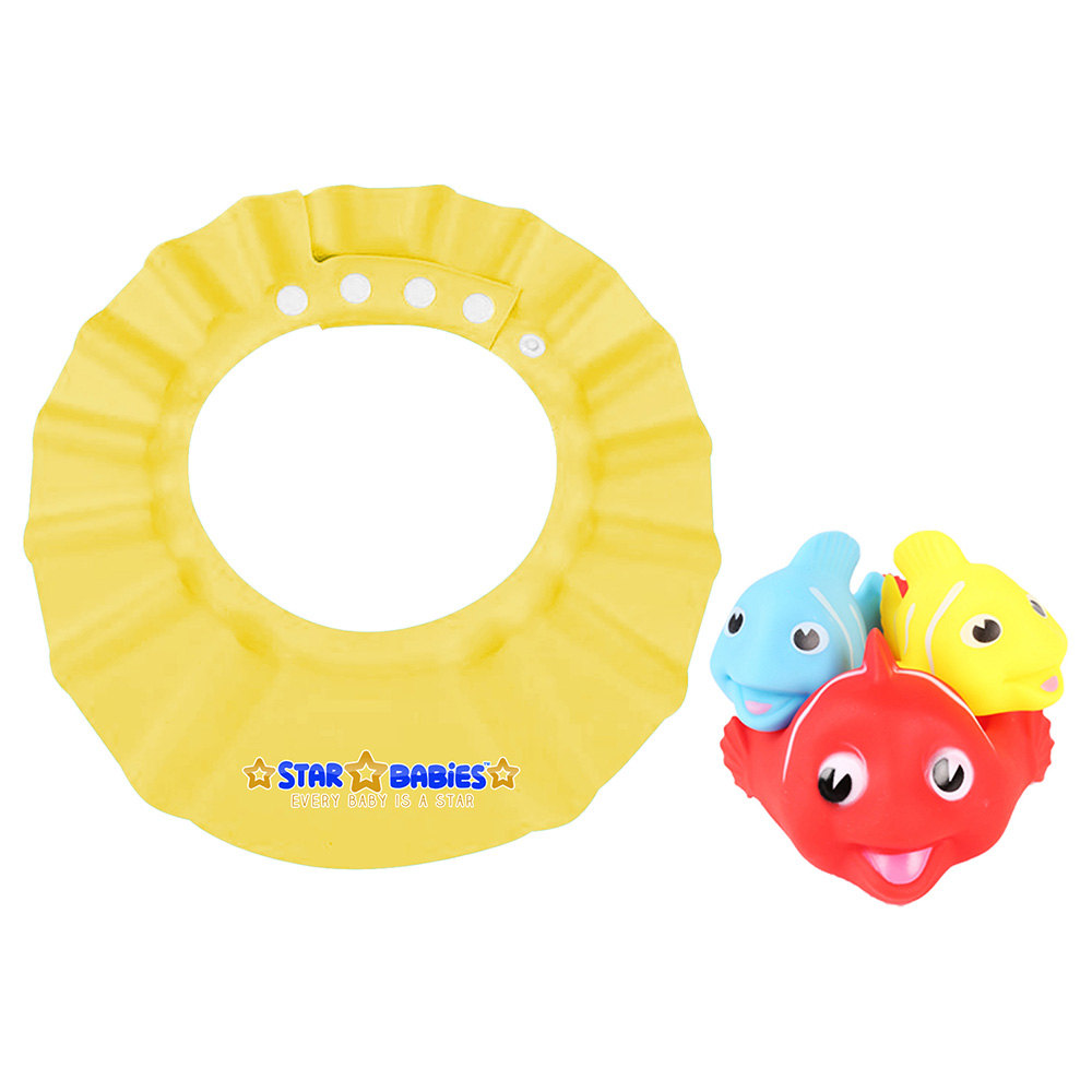 Star Babies Combo Shower Cap Squeaky Duck Toy Clown Fish Buy
