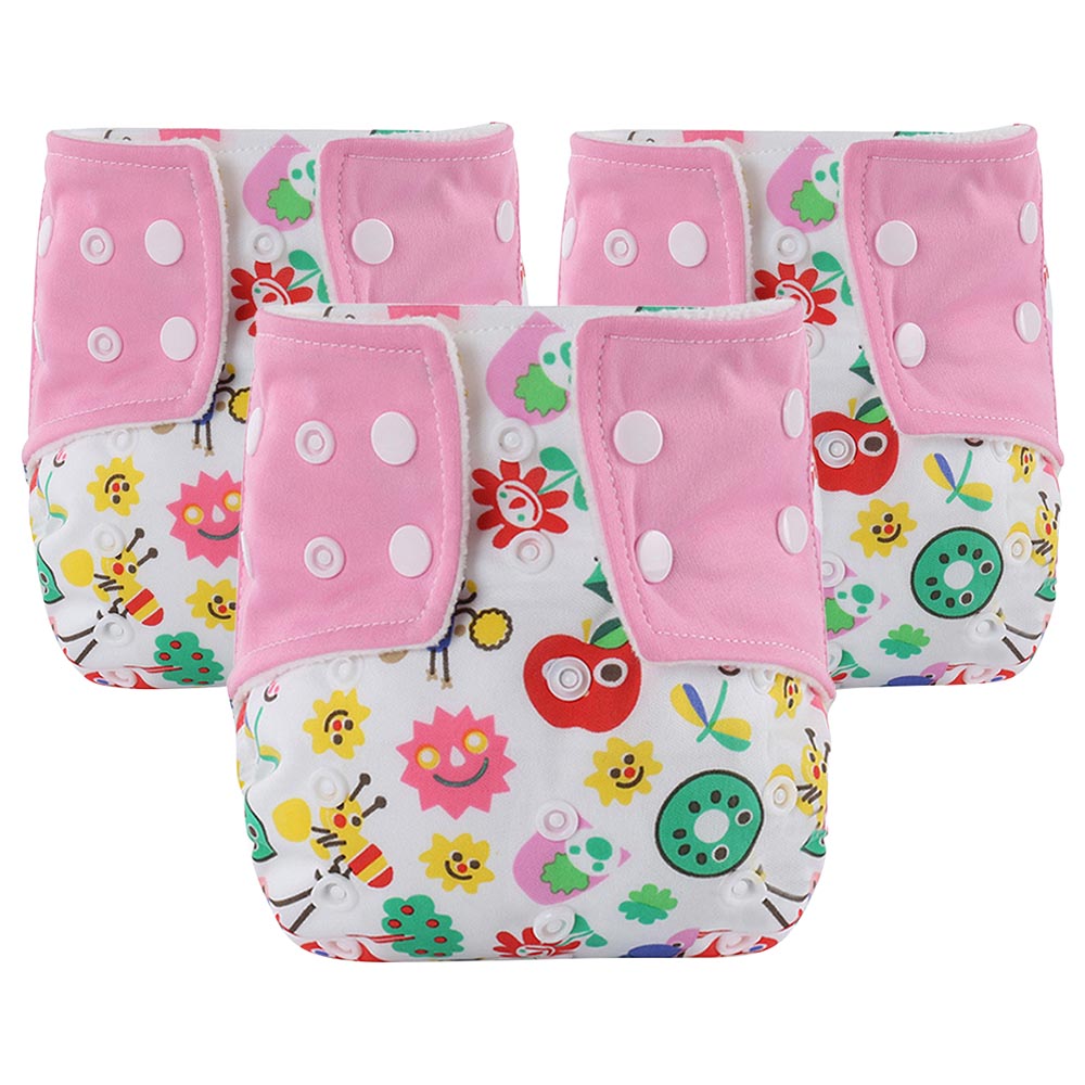 MeeMee Floral Baby Reusable Swim Diapers Pink Pack of 3 Buy at