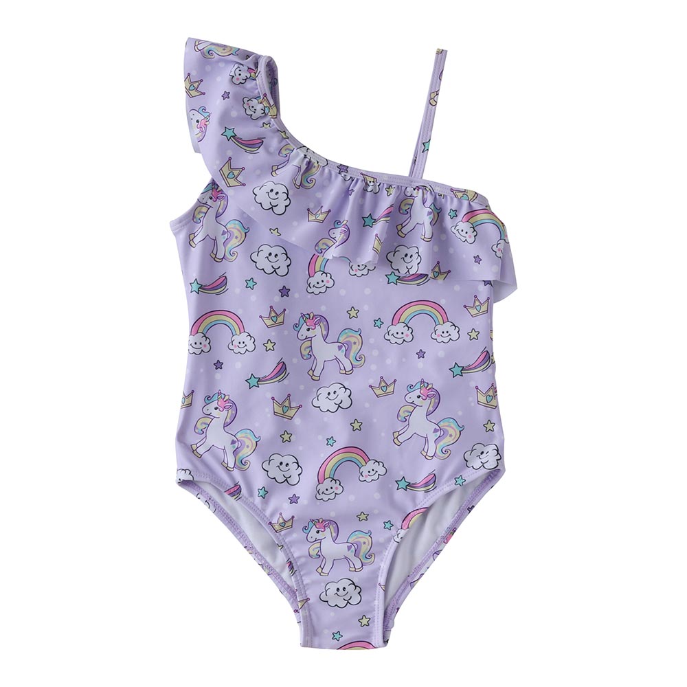 Cool2C Girls Unicorn Swimsuit Purple