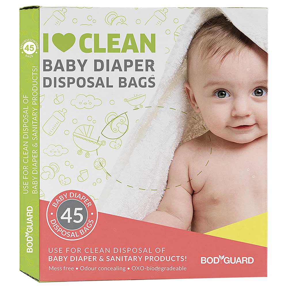 Bodyguard Baby Diapers Disposal Bags 45 pcs