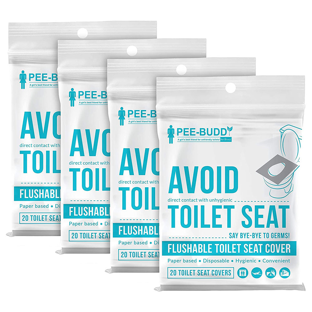 PeeBuddy Disposable Toilet Seat Covers 20pc, Pack of 4 Buy at