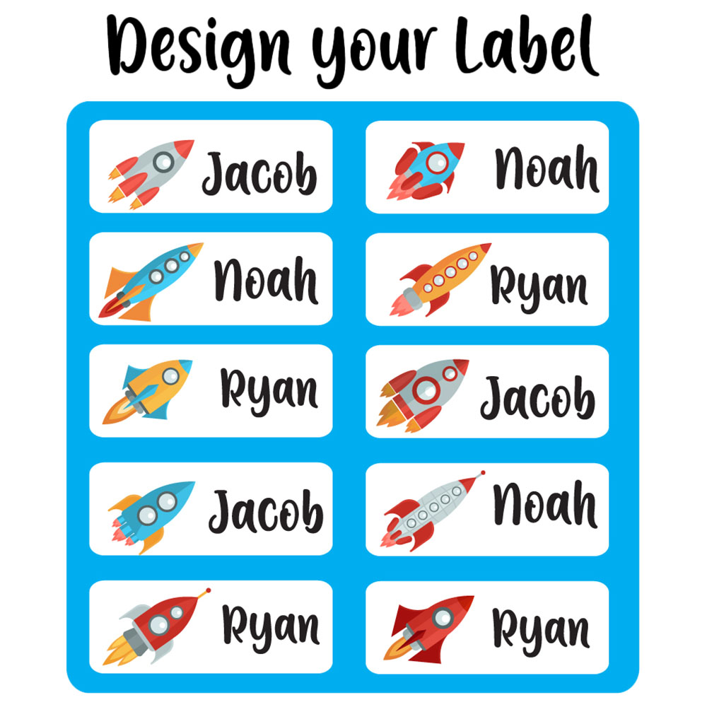 Buy Twinkle Hands - Personalized Waterproof Labels - Rockets in UAE ...