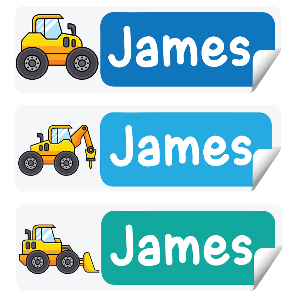 Label Digge Buy Twinkle Hands - Personalized Waterproof Labels - Yellow Digger in ...