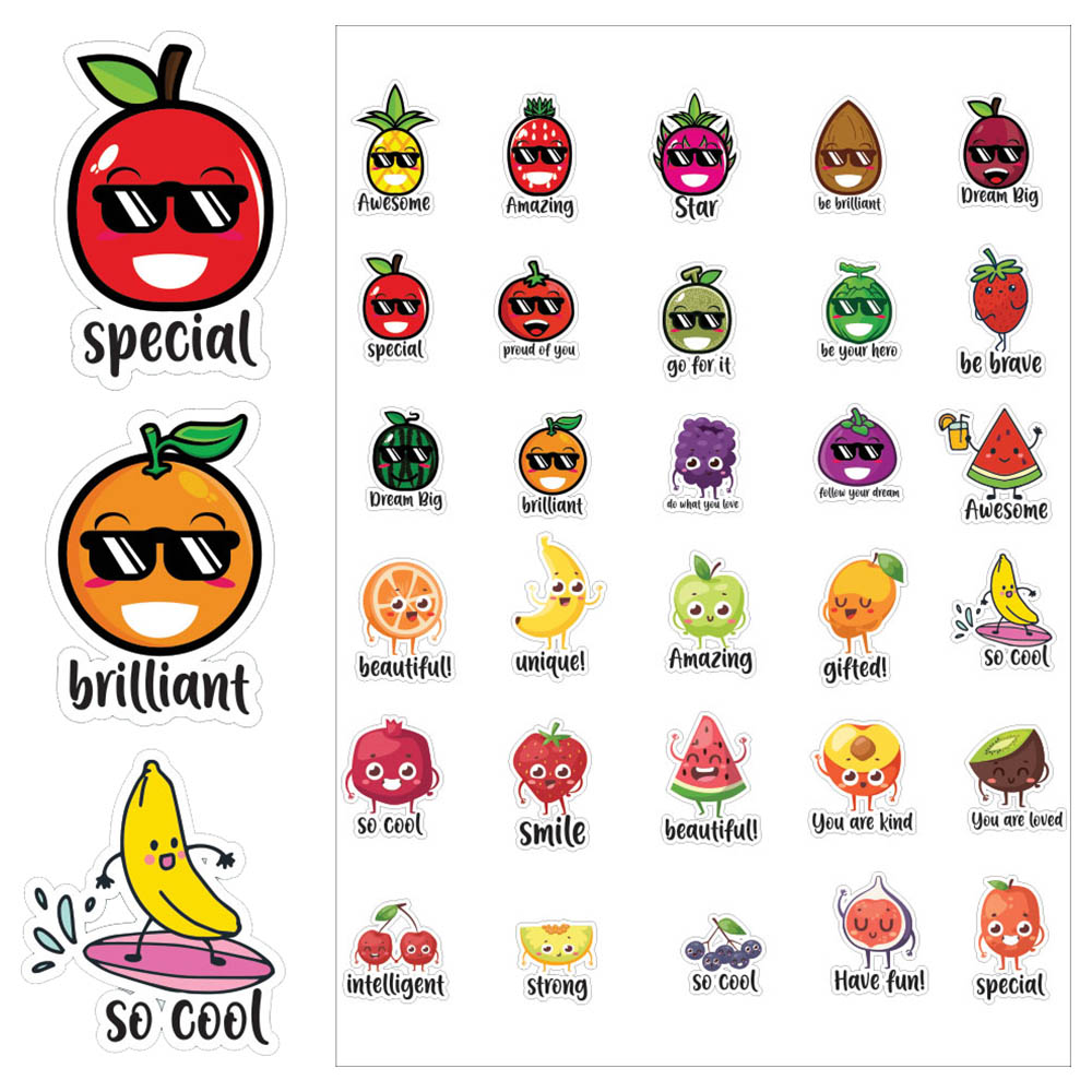 Buy Twinkle Hands - Reward & Motivational Stickers - Fruits - 30pcs in ...