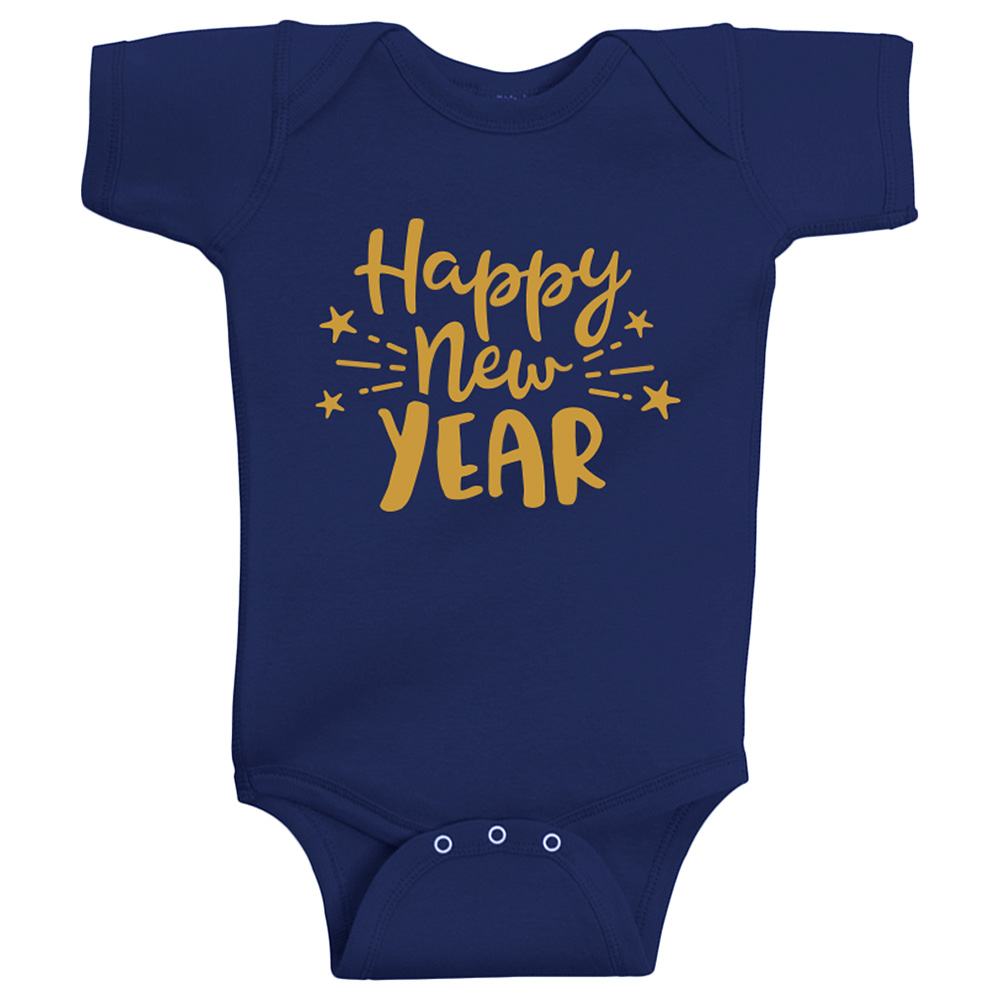 Twinkle Hands Happy New Year Baby Onesie Blue Buy at Best Price from Mumzworld